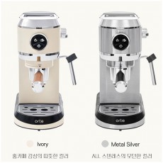 [오르테]4in1 에스프레소 커피머신(20bar) / 구성 : 본체,물통,원두포터필터,싱글샷,더블샷, 캡슐포터필터,작은캡슐필터,큰캡슐필터,스푼템퍼